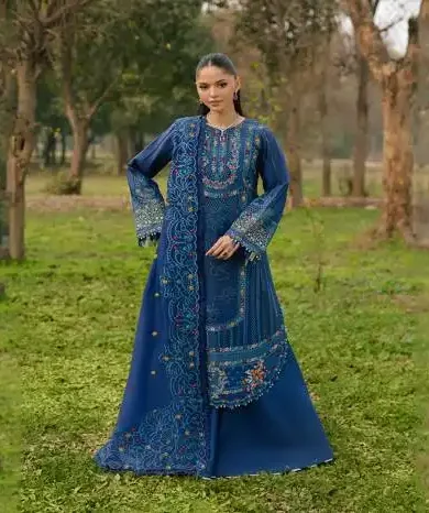 lawn suit embroidered
