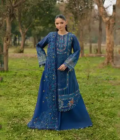 lawn suit embroidered