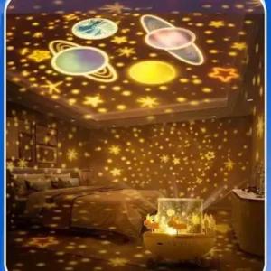 carousel night light bunny
