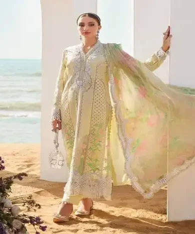 embroidered cotton suit