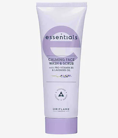 essentials calming face wash oriflame