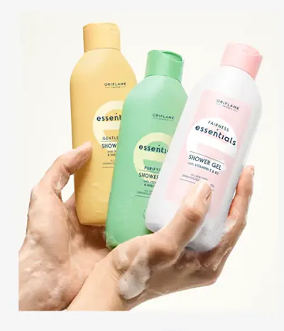 glow essential shower gel