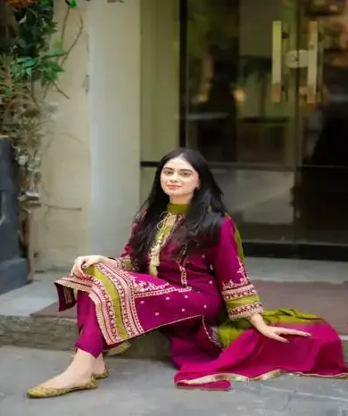 lawn embroidered suit women
