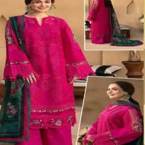 embroidered chiffon dress pak 2