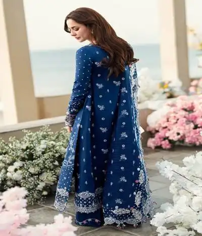 lawn cotton fabric suit 3
