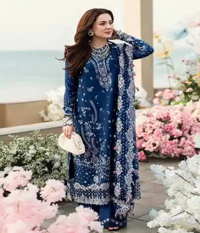 lawn cotton fabric suit 4