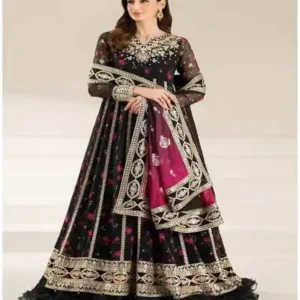 lawn suit with chiffon dupata 1